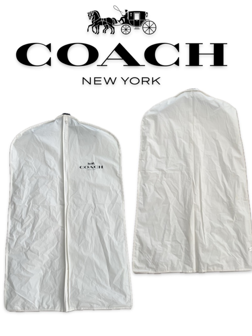 COACH White Garment Bag 🔥 - Like New, Never Used